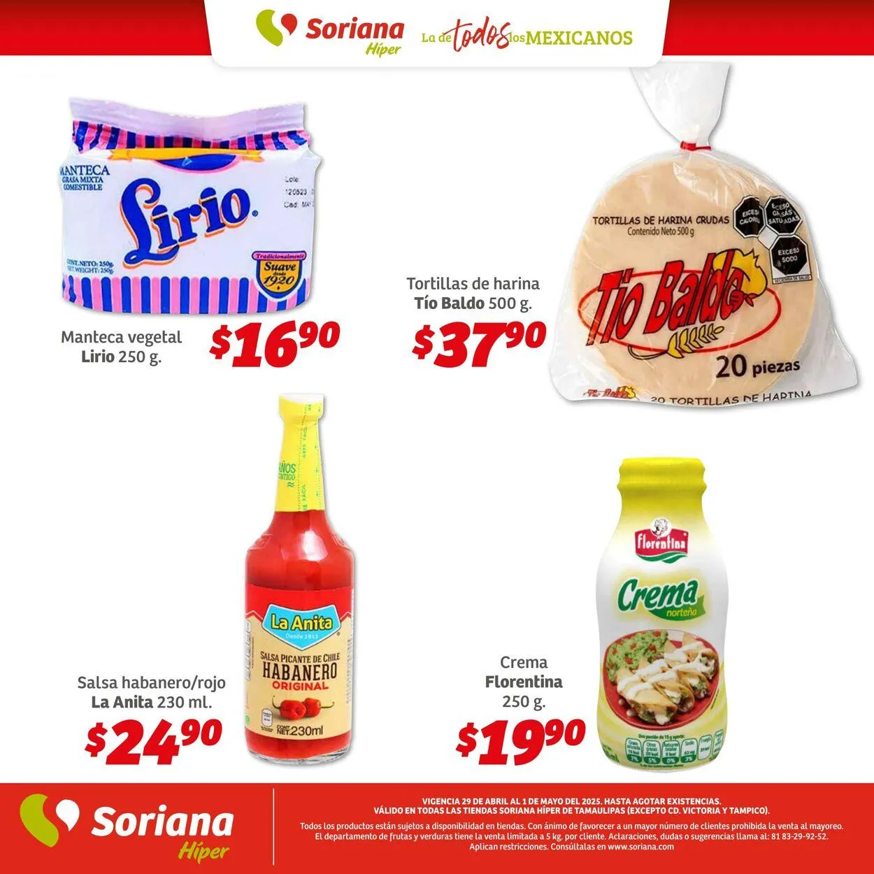 Catálogo de Soriana - Martes y Miércoles del Campo Híper Frontera Noreste Oferta actual 29 de abril al 1 de mayo 2025 - Pagina 6