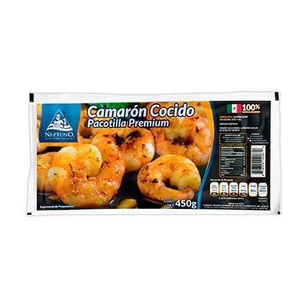 Camarón Cocido Pacotilla Neptuno 450 Gr