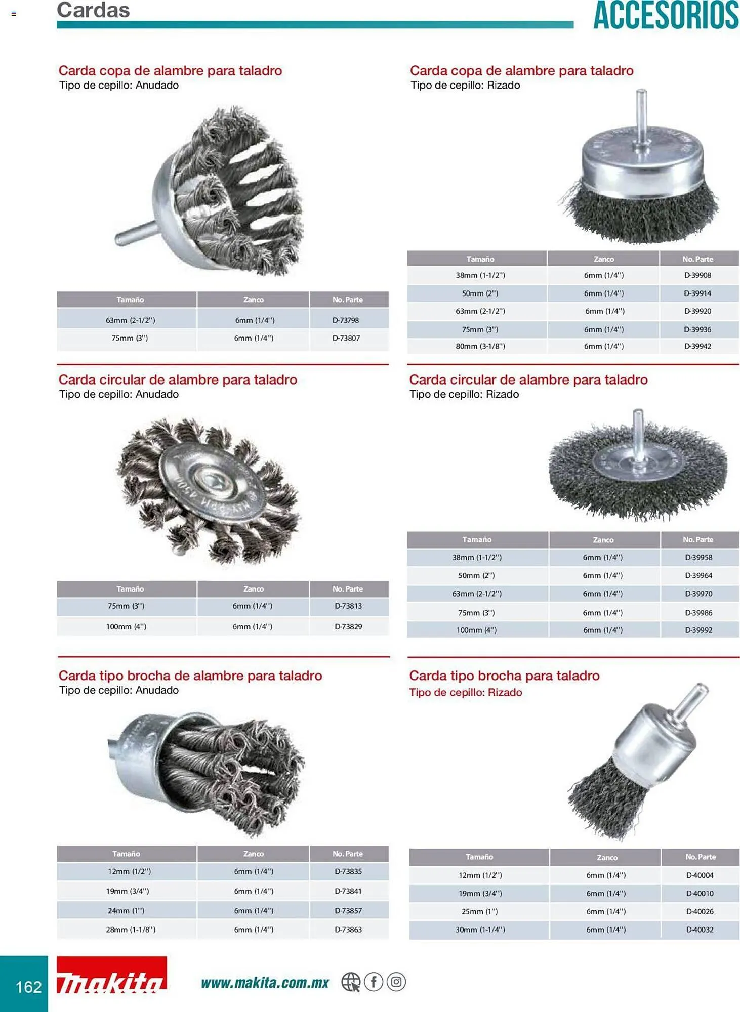 Catálogo de Catálogo Makita 8 de julio al 31 de diciembre 2025 - Pagina 162