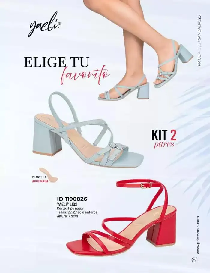 Catálogo de SANDALIAS | FIESTA Y VESTIR | 2025 | 1E 11 de marzo al 31 de agosto 2025 - Pagina 61