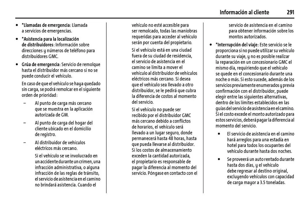 Catálogo de BrightDrop 400 Y BrightDrop 600 Manual del propietario 22 de enero al 31 de diciembre 2025 - Pagina 292