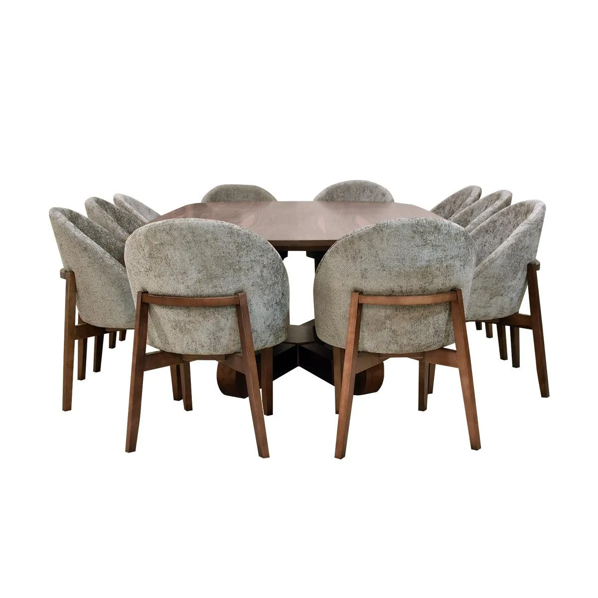 Comedor Paris - 10 sillas - Beige