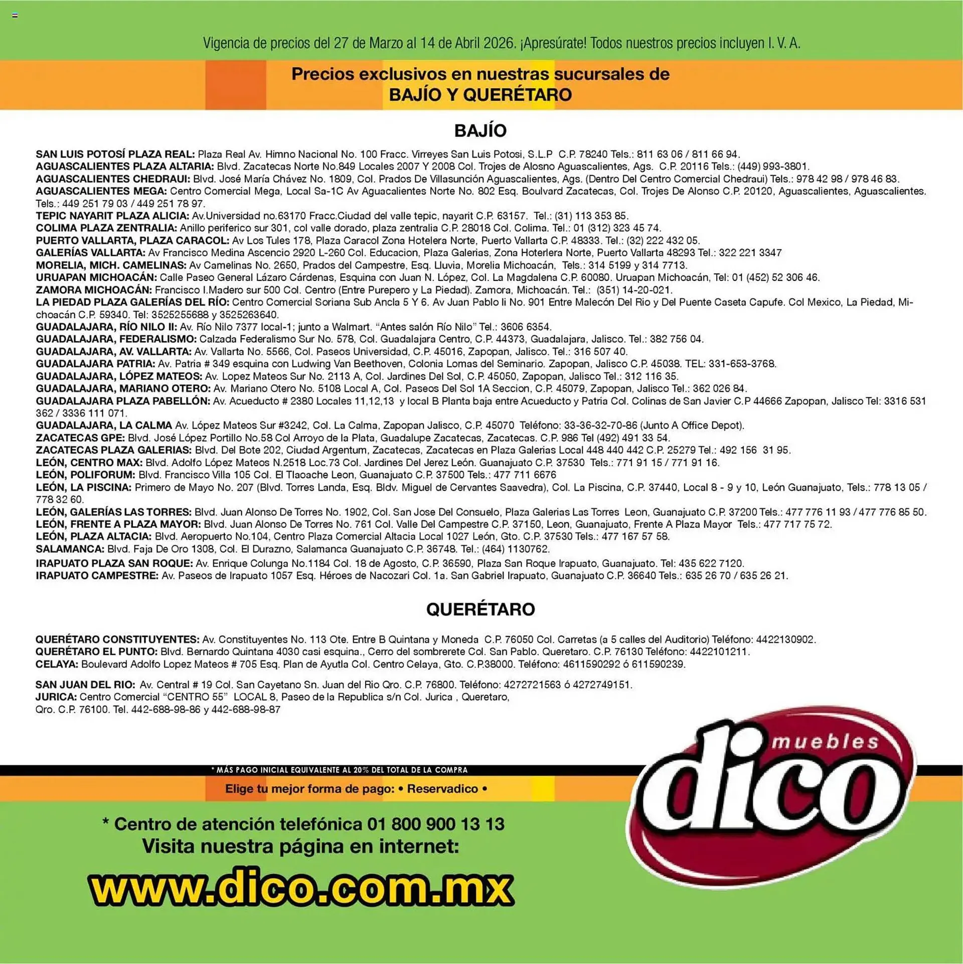 Catálogo de Catálogo Muebles Dico 27 de marzo al 14 de abril 2026 - Pagina 20