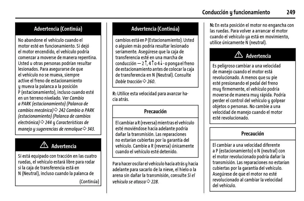 Catálogo de Cheyenne 2025 Manual del propietario 22 de enero al 31 de diciembre 2025 - Pagina 250