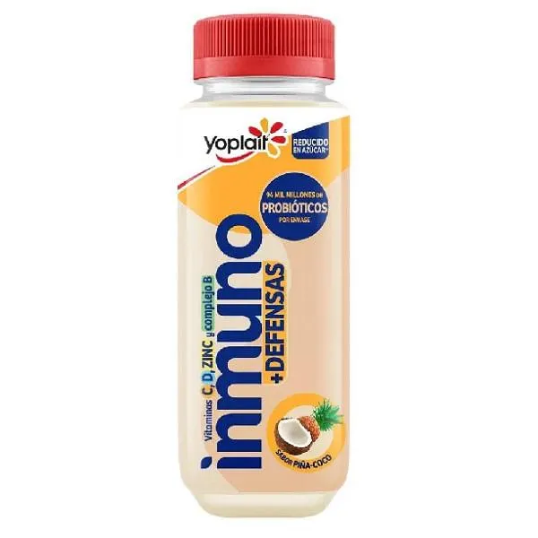 Yoghurt Yoplait bebible inmuno piña coco 240 ml