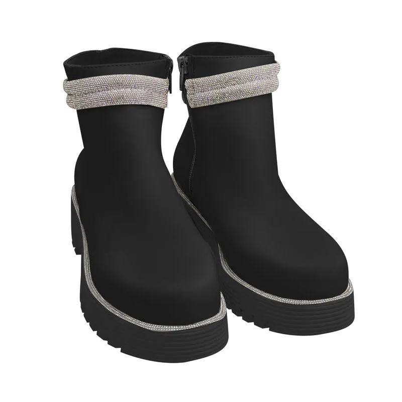 Botín Thalía Color Negro D09980835501