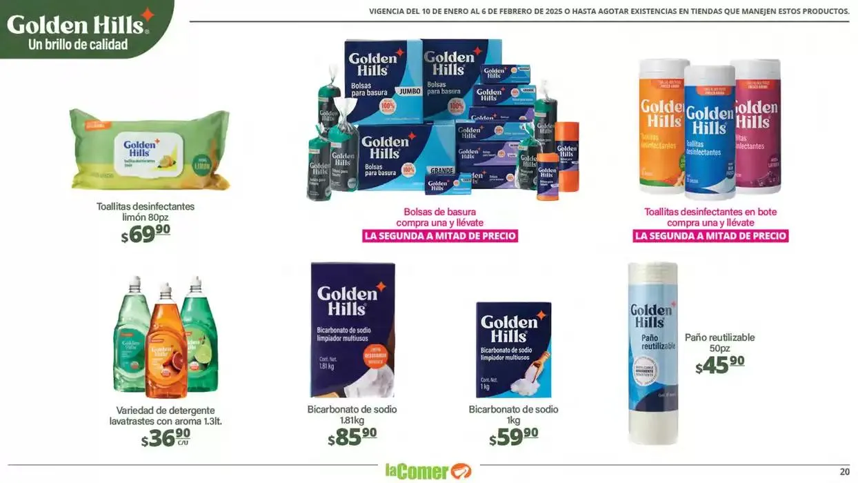 Catálogo de LIMPIA , Desinfecta, organiza, AHORRA 10 de enero al 6 de febrero 2025 - Pagina 20