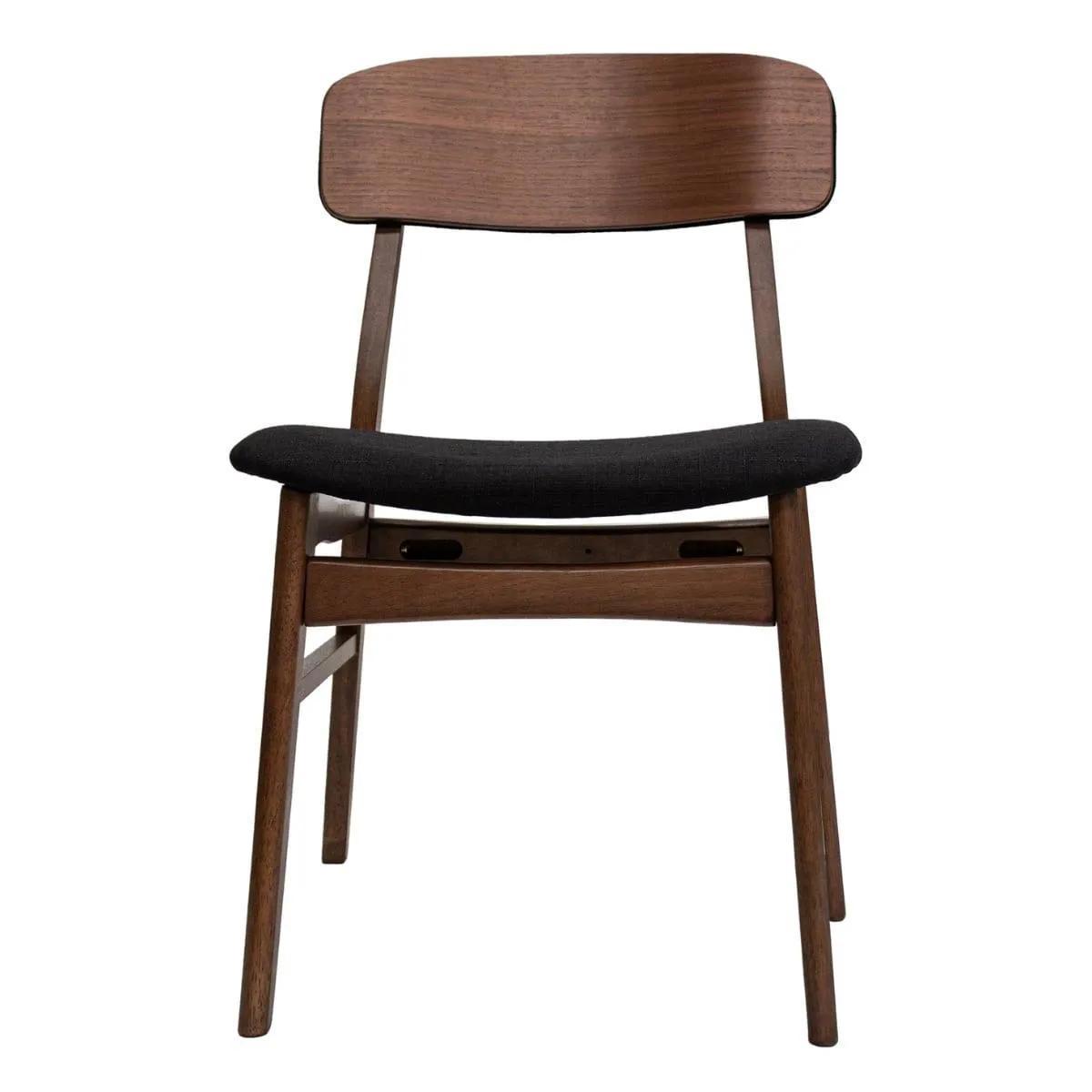 Set 2 Sillas De Comedor Tripoli Asiento color Negro