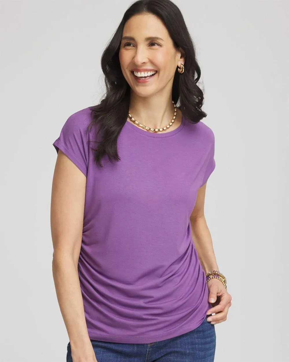 Cap Sleeve Dolman Tee