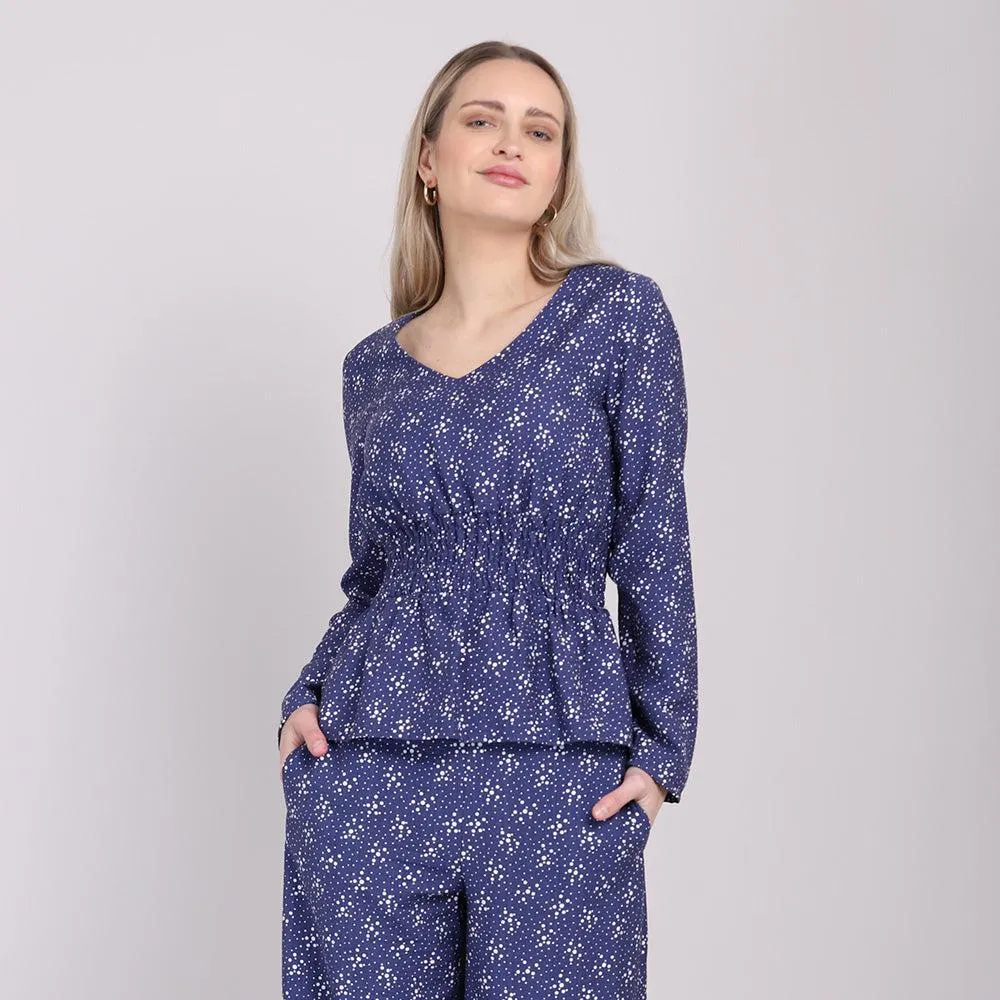 Blusa Floral Ajustada