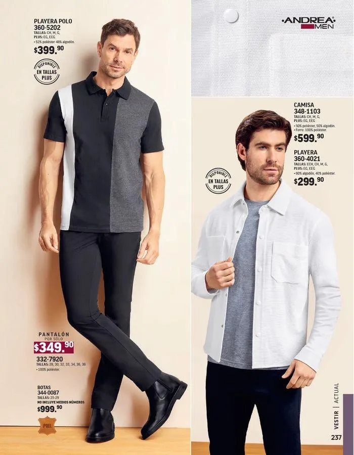 Catálogo de ANDREA - VESTIR CABALLERO 26 de agosto al 25 de enero 2025 - Pagina 52