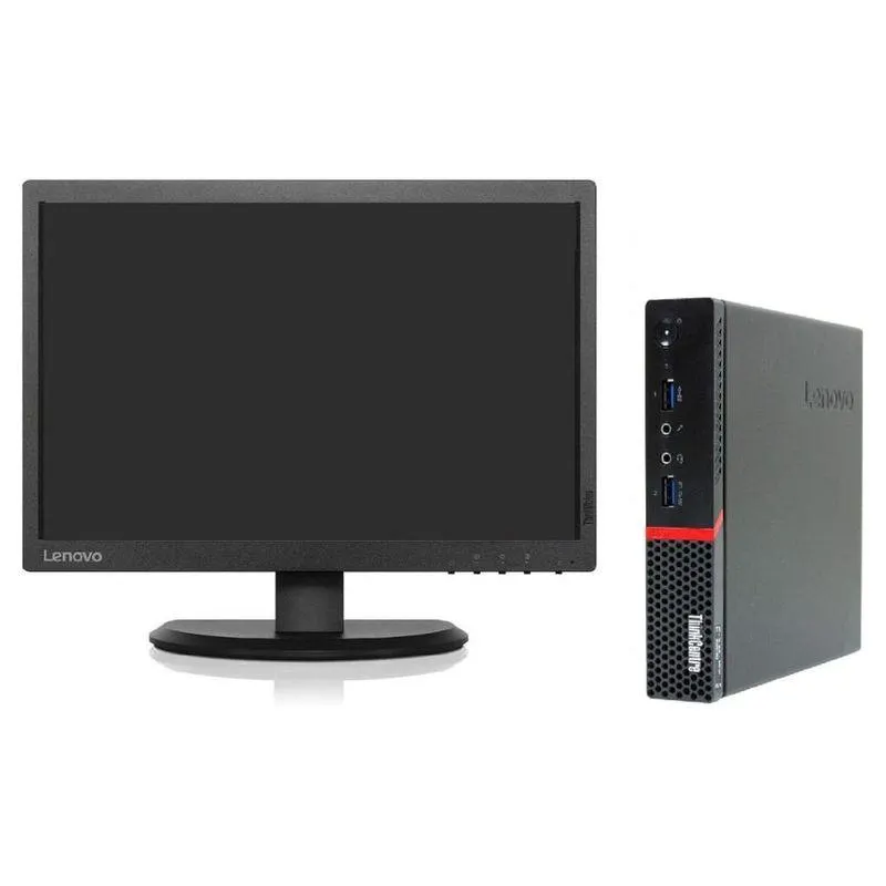 PC Lenovo TINYM900 i5 16GB 240GB SSD Monitor22p Reacondicionado