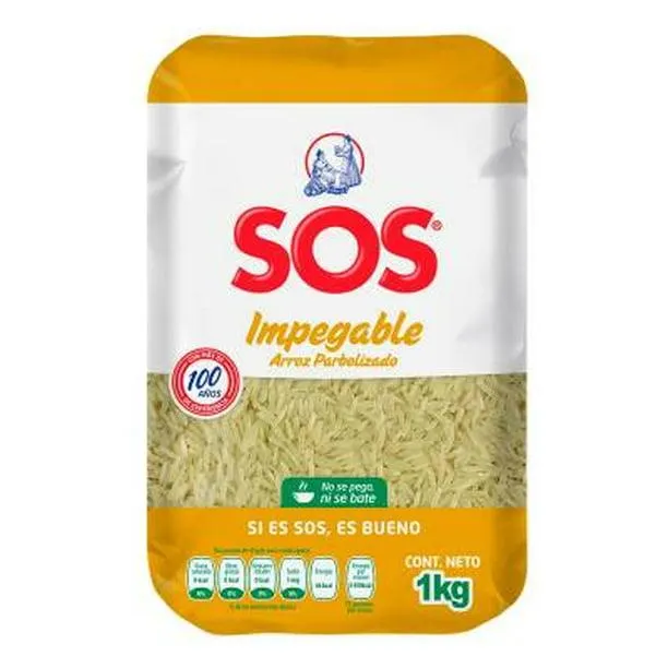 Arroz SOS impegable parbolizado 1 kg