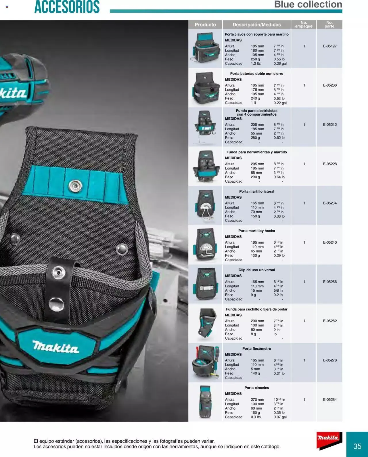 Catálogo de Makita Ofertas Accesorios 5 de septiembre al 31 de diciembre 2023 - Pagina 35