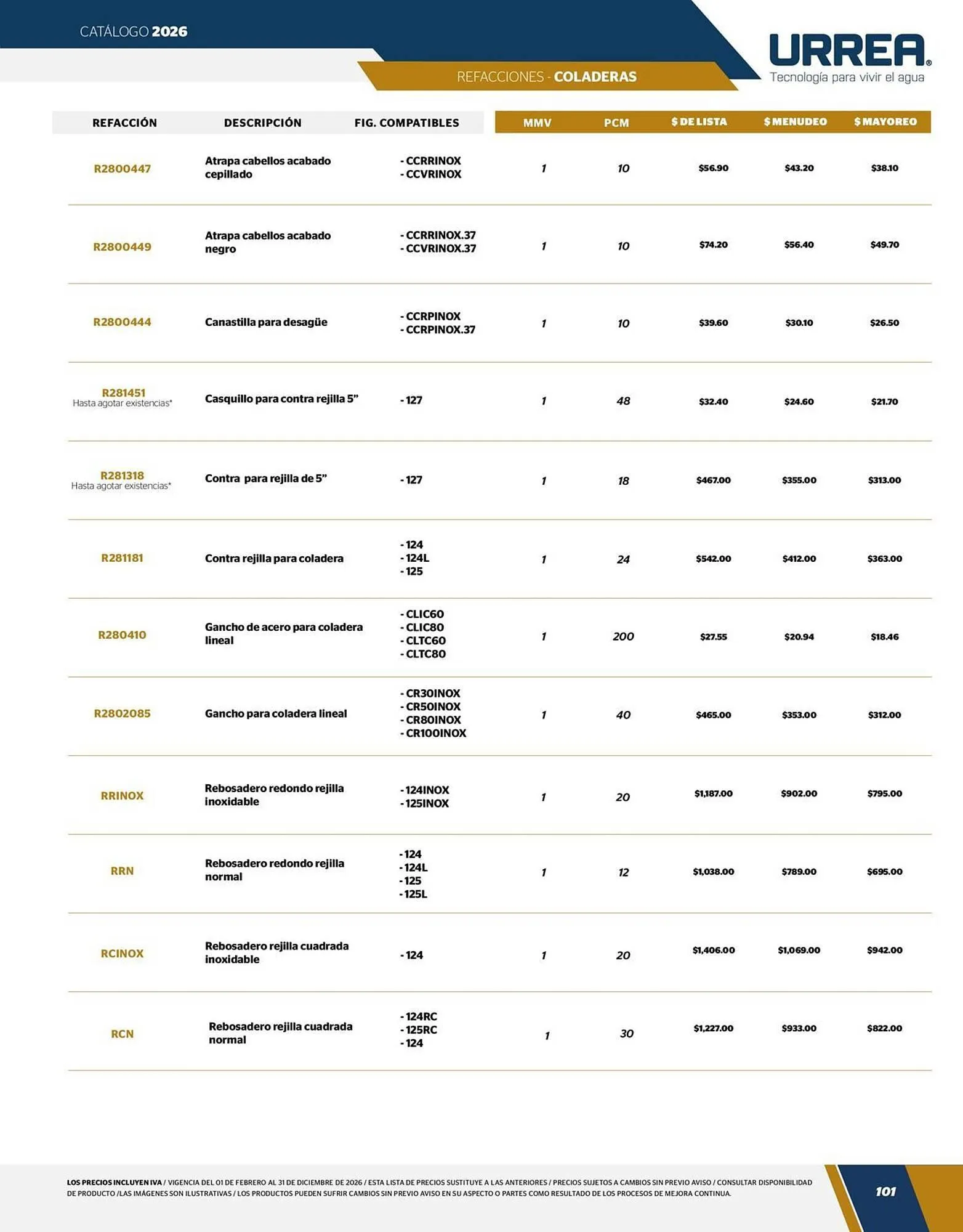 Catálogo de Catálogo Urrea 24 de abril al 31 de diciembre 2026 - Pagina 103
