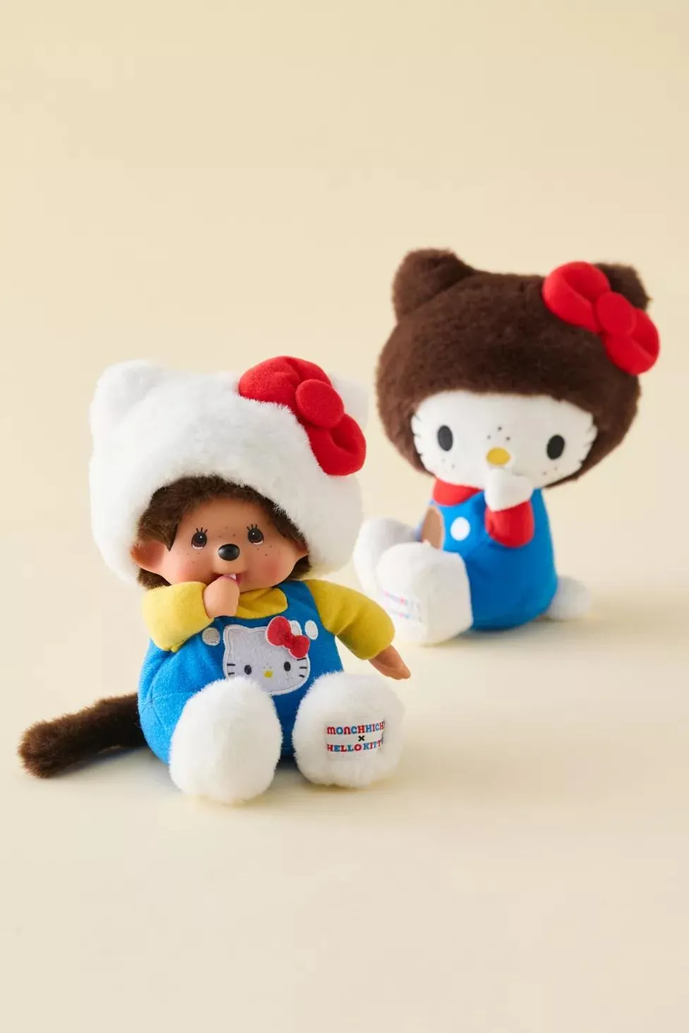 Sanrio Hello Kitty X Monchhichi Overalls Plushie