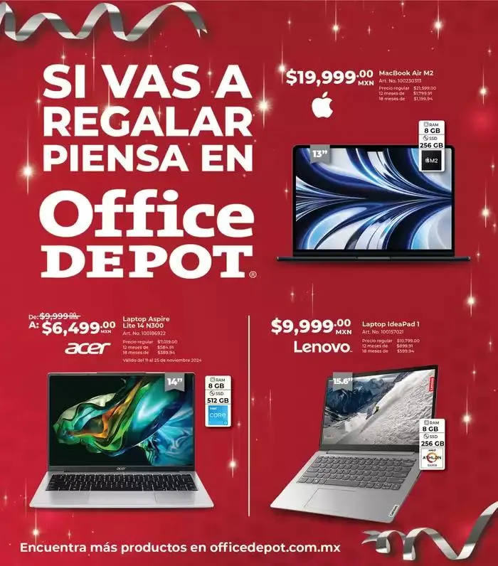 Catálogo de Office Depot - Folleto Noviembre 1 de noviembre al 30 de noviembre 2024 - Pagina 1