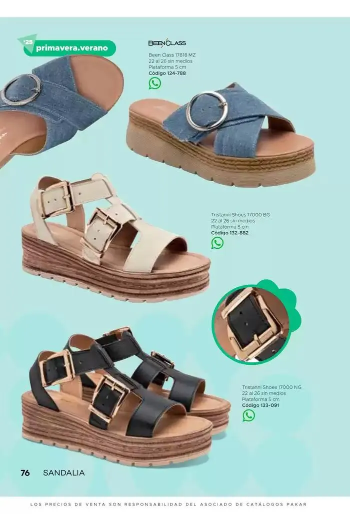 Catálogo de Pakar Sandalia 31 de enero al 31 de mayo 2025 - Pagina 76