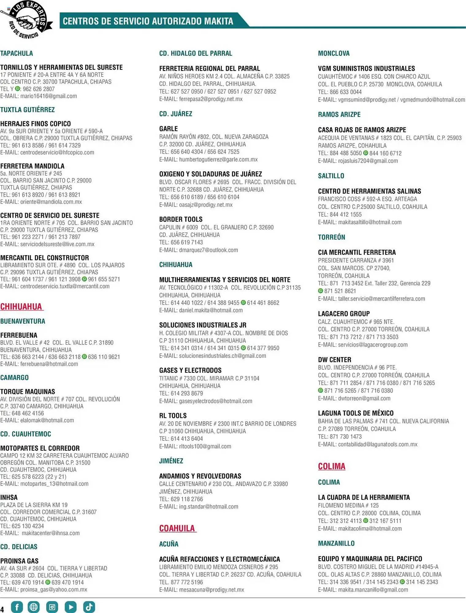 Catálogo de Catálogo Makita 4 de septiembre al 1 de julio 2026 - Pagina 4