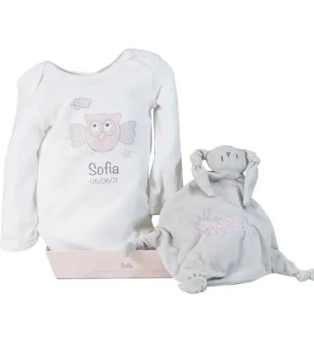 Set de body y doudou personalizado