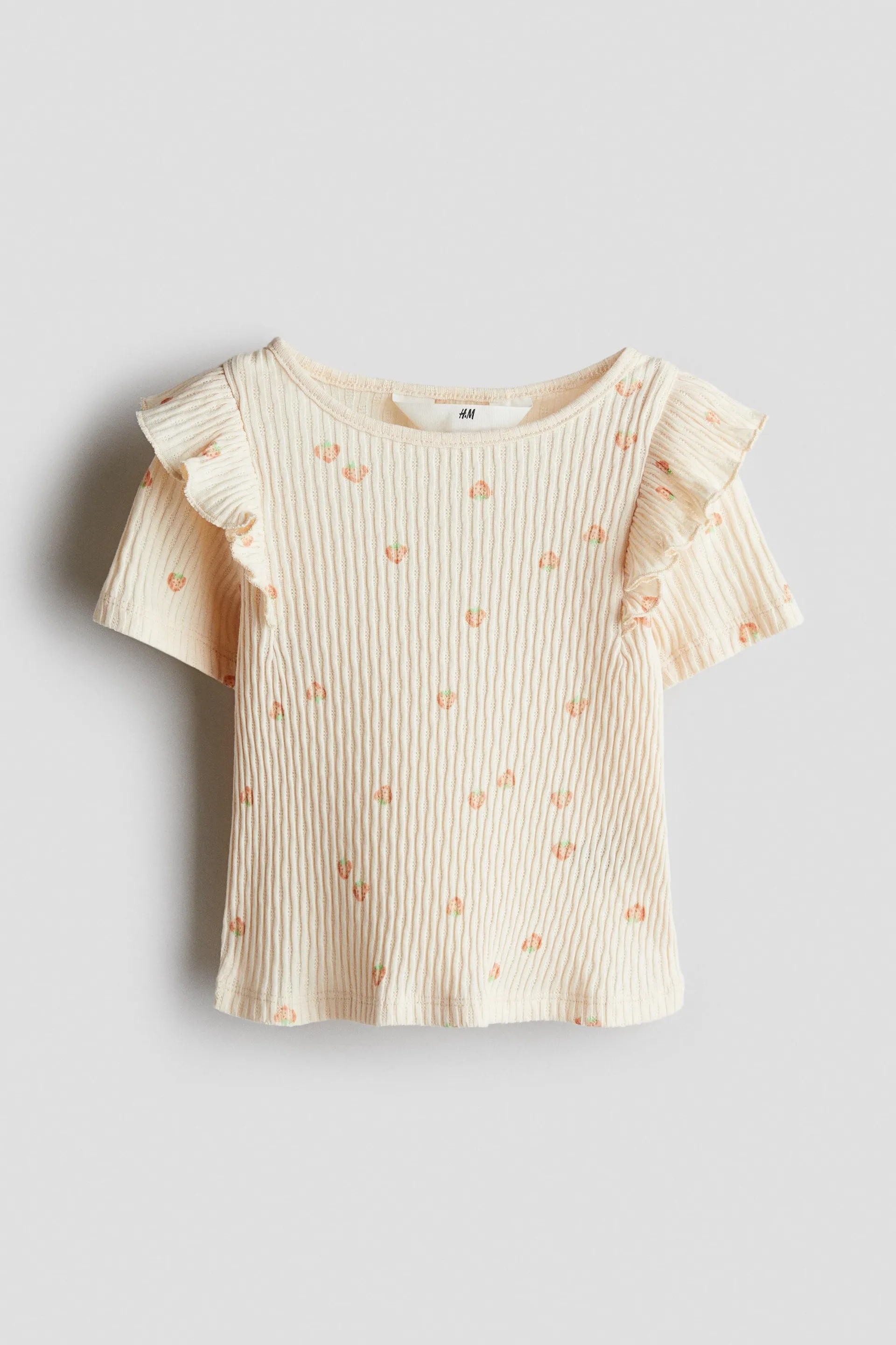 Top de algodón con olán