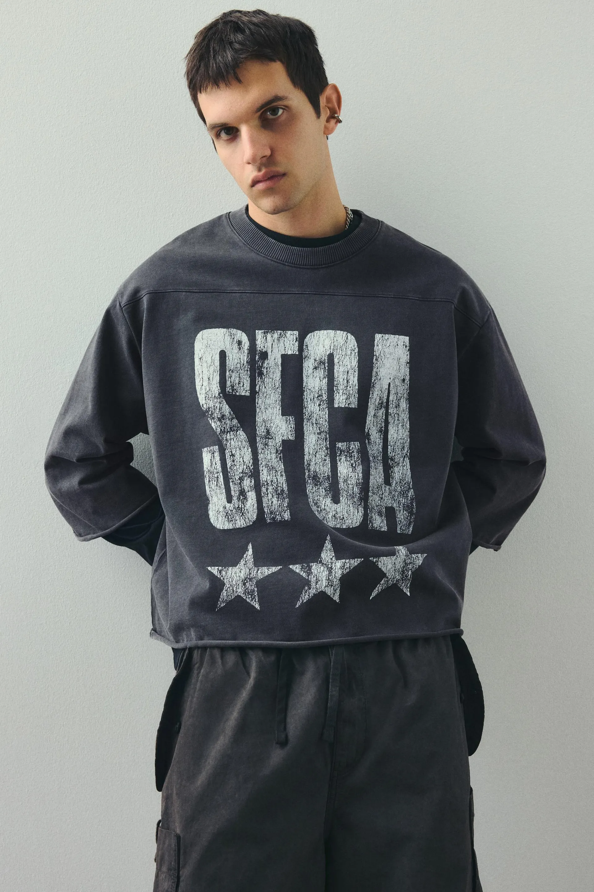 Playera corta Oversized Fit