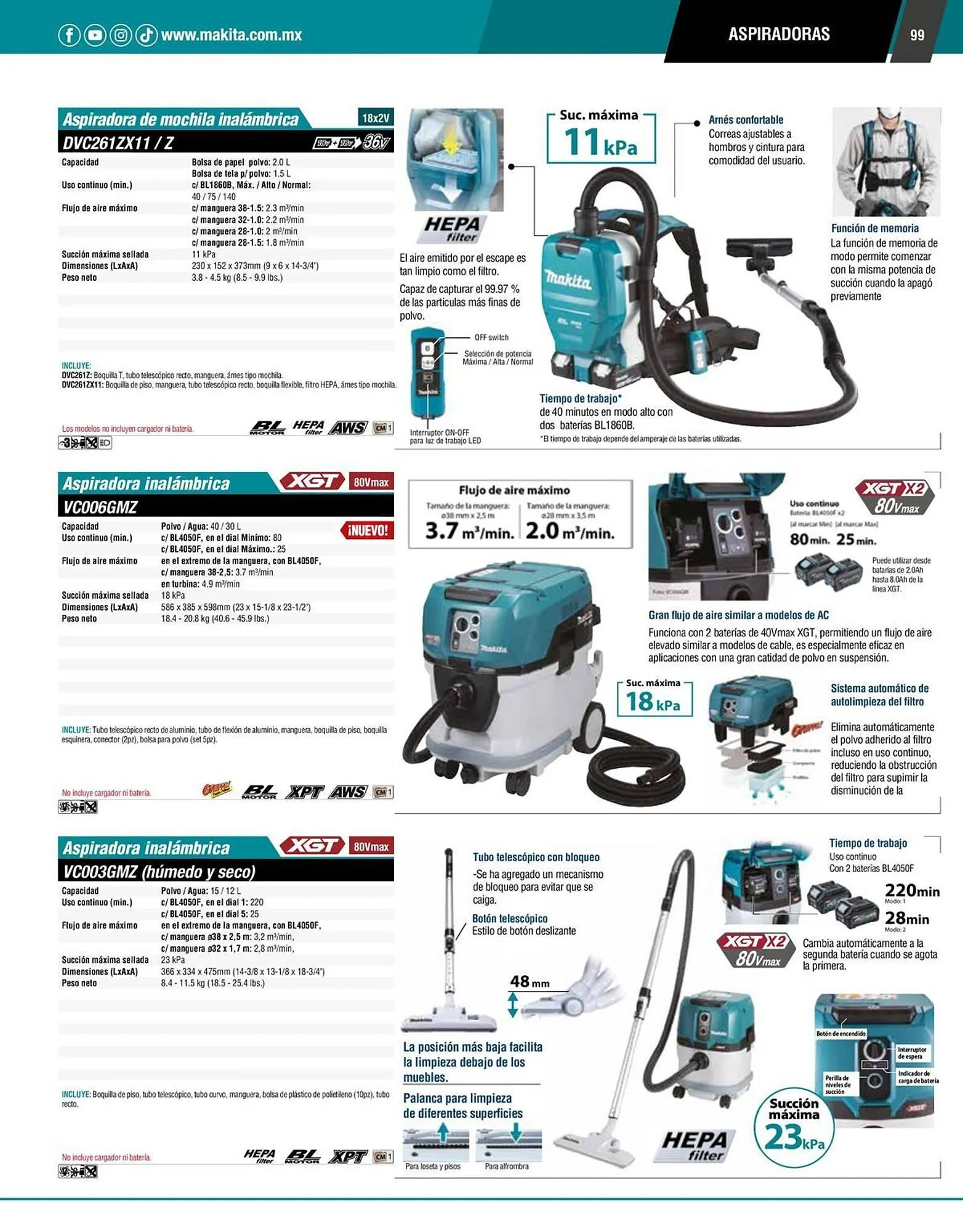 Catálogo de Catálogo Makita 12 de enero al 31 de diciembre 2026 - Pagina 99