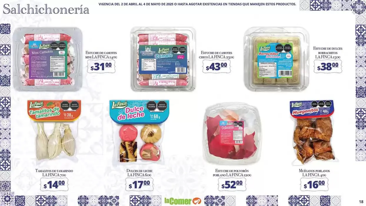 Catálogo de La Comer Puebla Rincones de México 2 de abril al 4 de mayo 2025 - Pagina 18