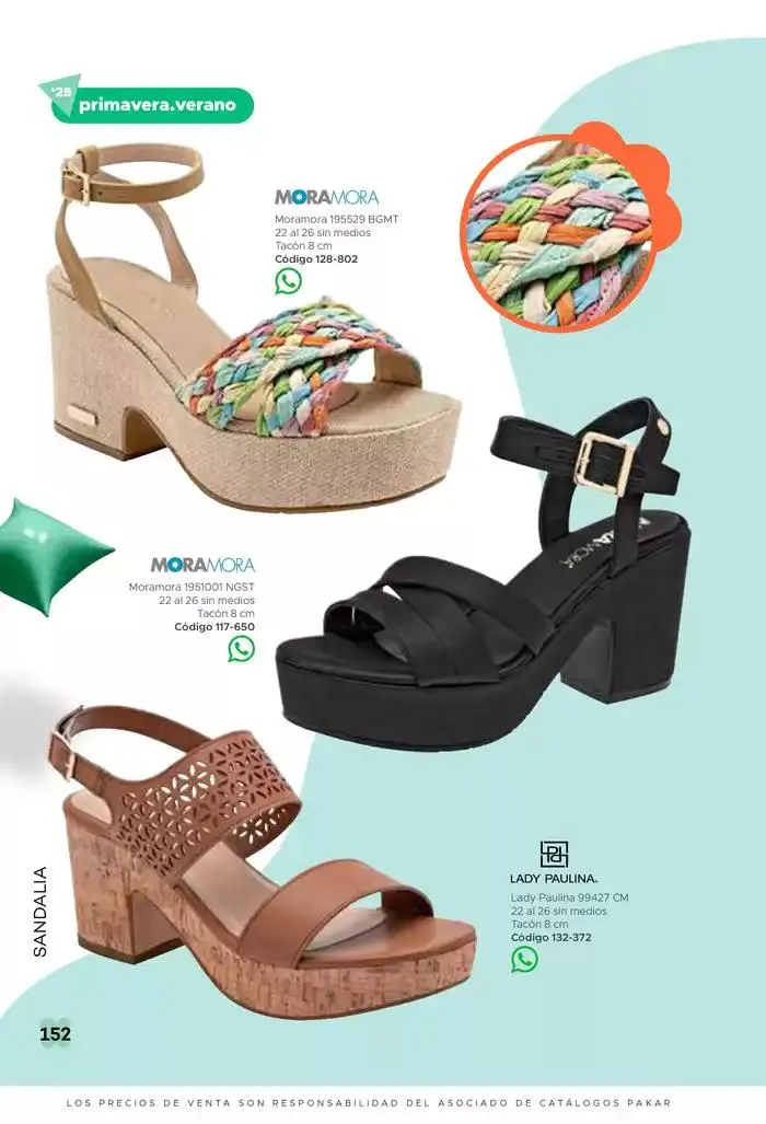 Catálogo de Pakar Sandalia 31 de enero al 31 de mayo 2025 - Pagina 152