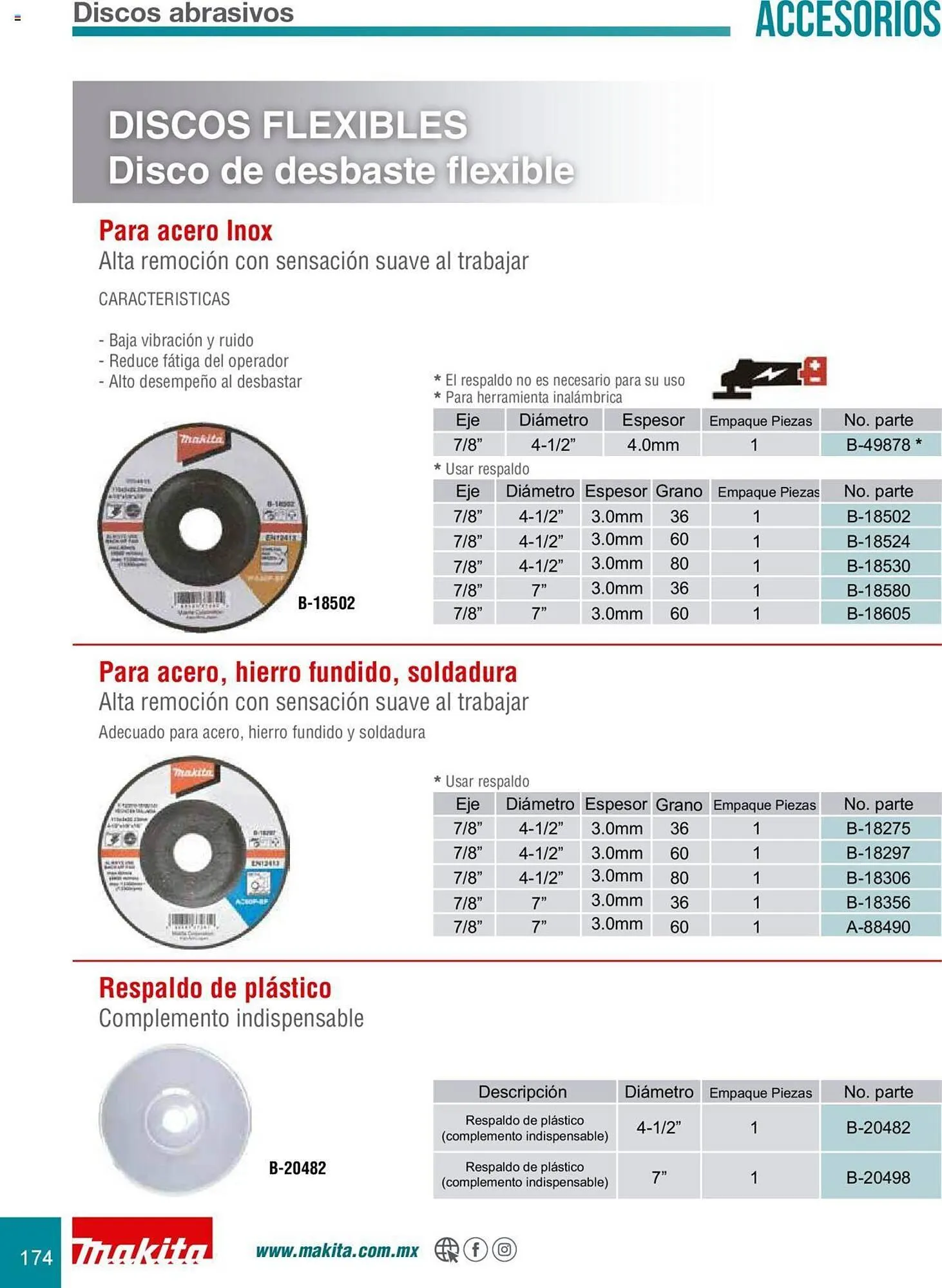 Catálogo de Catálogo Makita 8 de julio al 31 de diciembre 2025 - Pagina 174