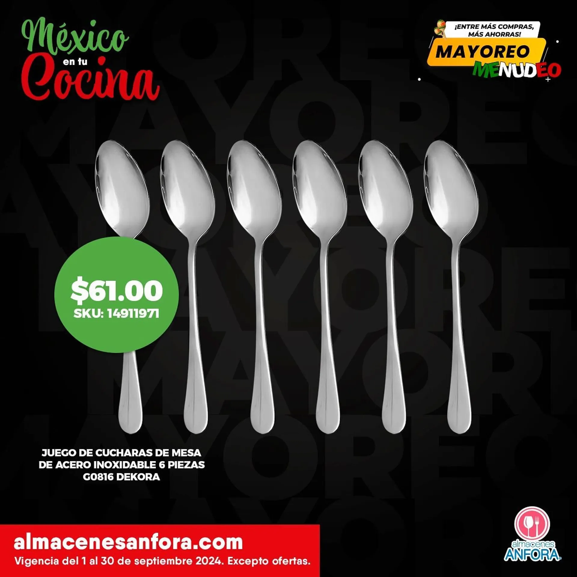 Catálogo de Catálogo Almacenes Anfora 1 de octubre al 8 de octubre 2024 - Pagina 1