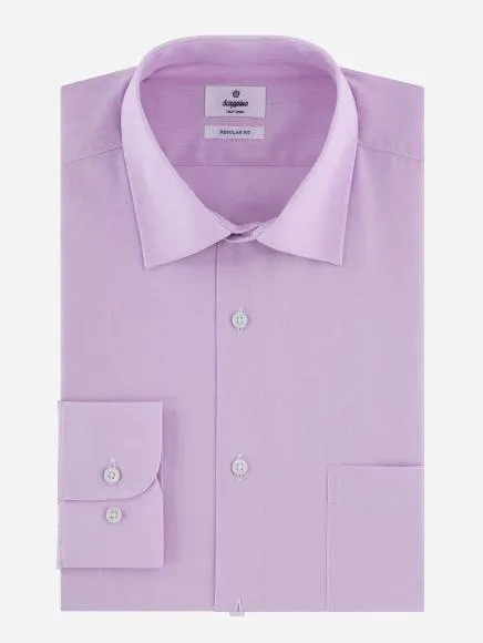 Camisa Business Casual Popelina Lila