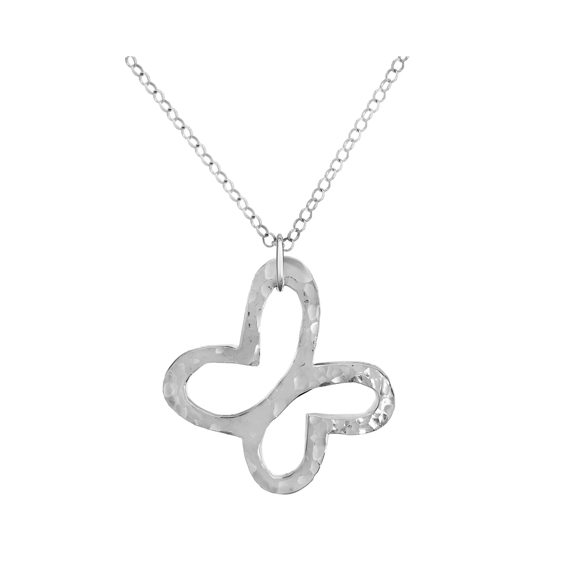 Dije Mujer Plata 925 Liberty Mariposa Grande