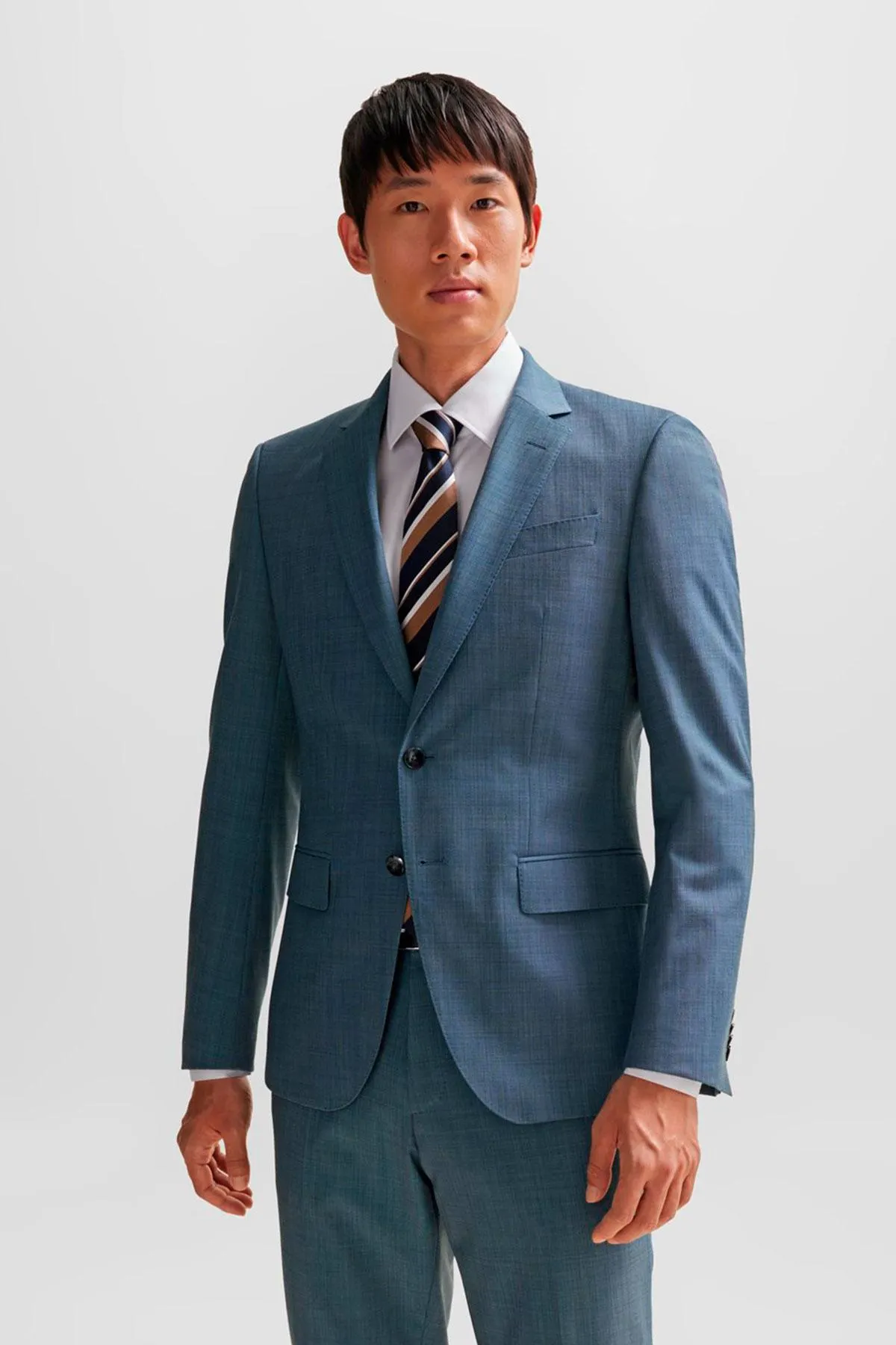 Traje Boss Gris Slim Fit