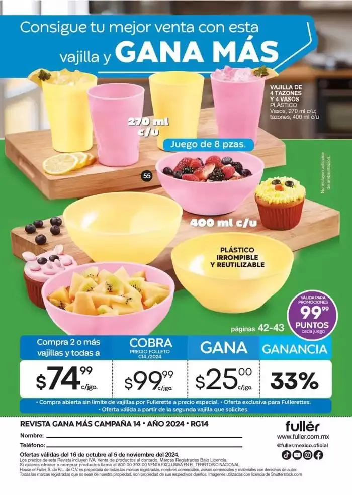 Catálogo de Fuller REVISTA GANA MÁS C14 18 de octubre al 5 de noviembre 2024 - Pagina 40
