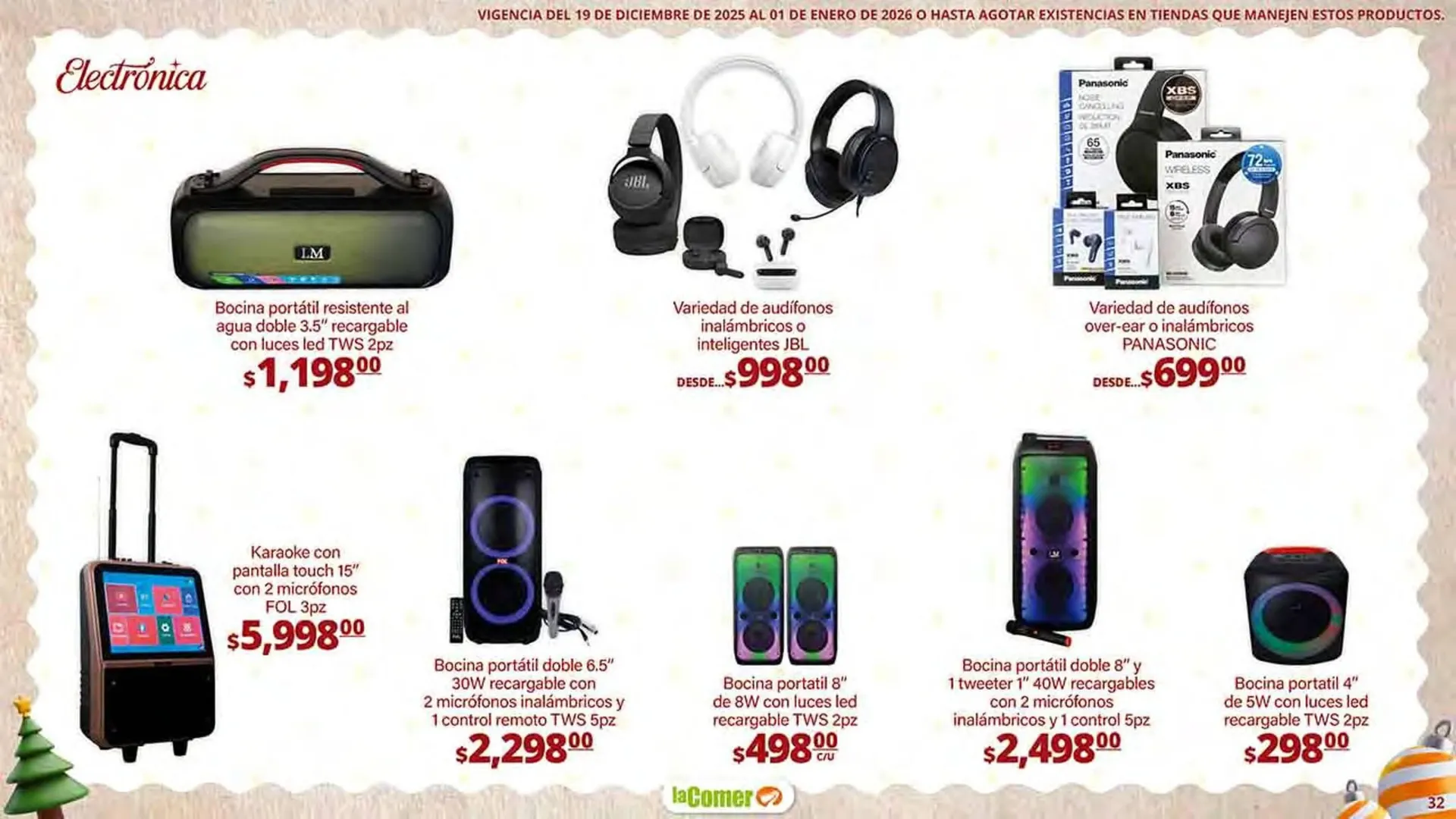 Catálogo de Folleto La Comer 19 de diciembre al 1 de enero 2026 - Pagina 32