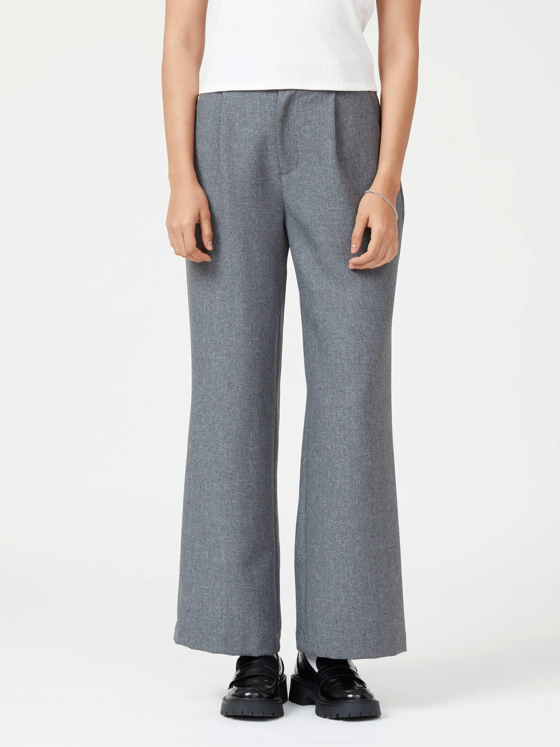 Pantalón Wide Leg Gris