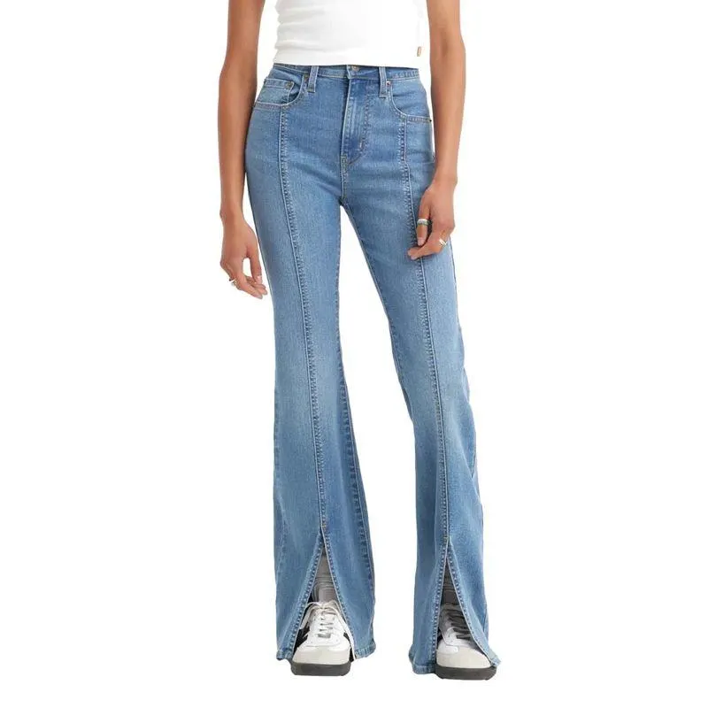 Pantalón De Mezclilla Para Jovencitas Levis 726 Flare Split-Hem Azul A6214-0000