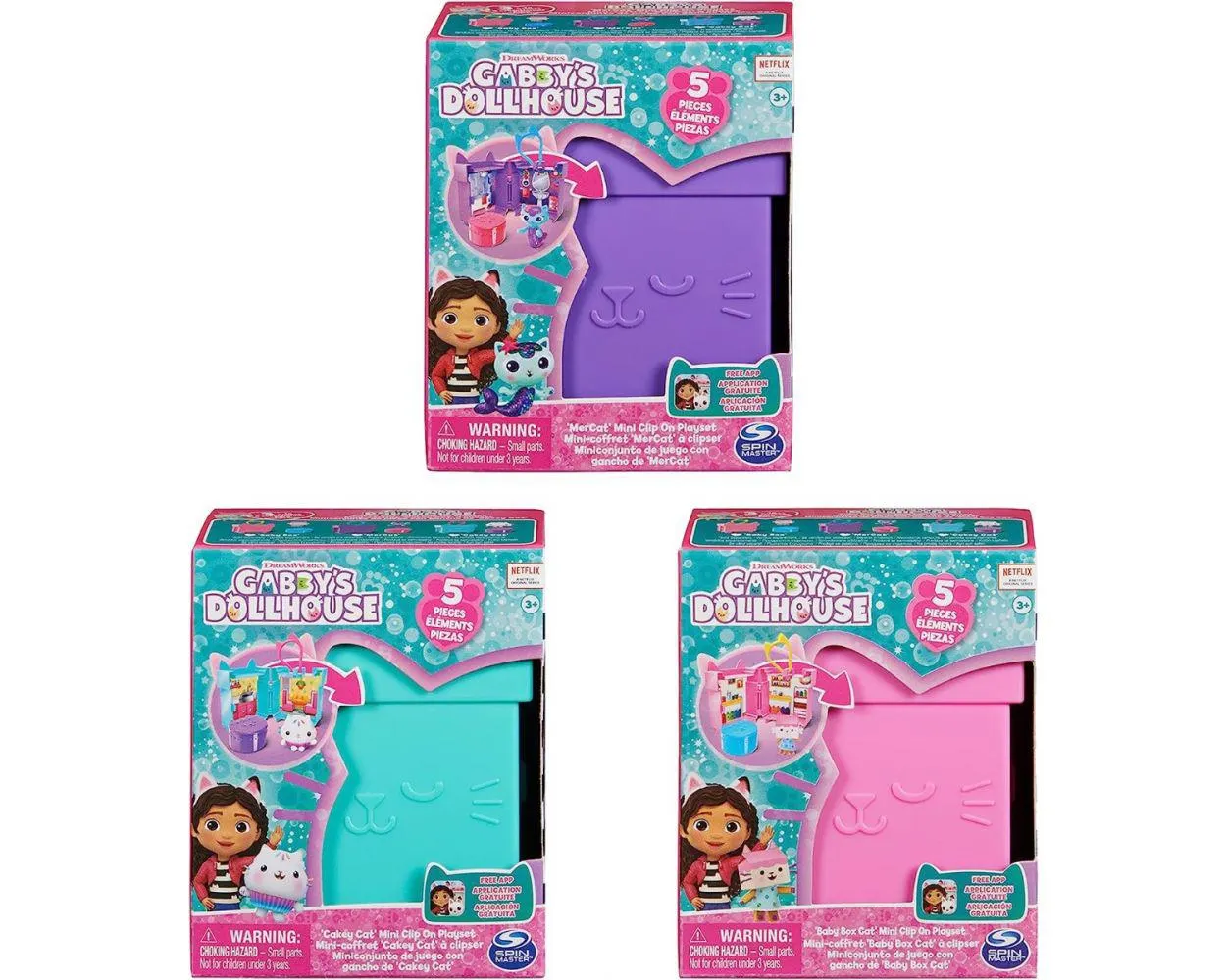 Gabby's Dollhouse 3 Juegos de Clip