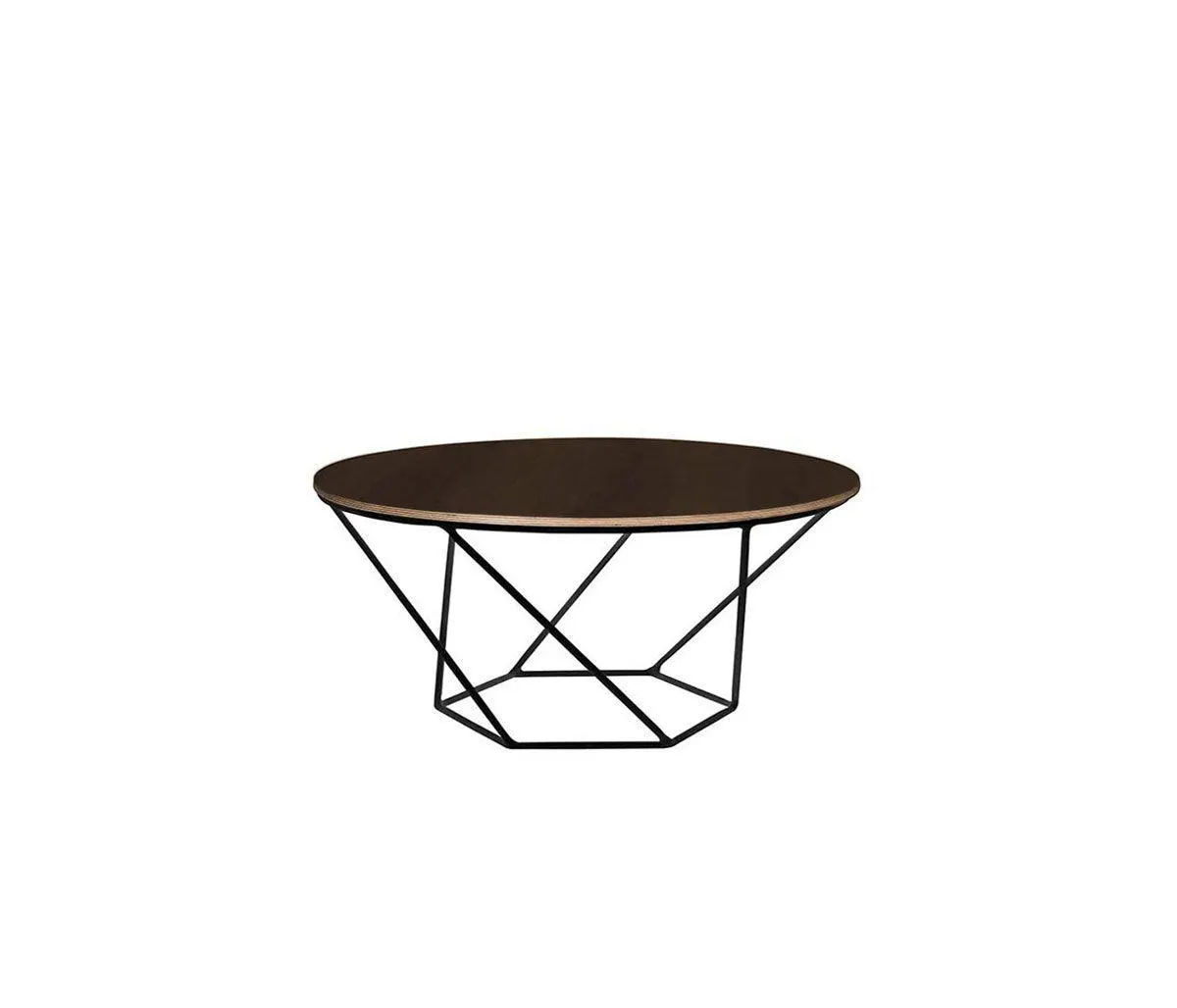 Mesa de centro Hexa nogal 70cm - Negro