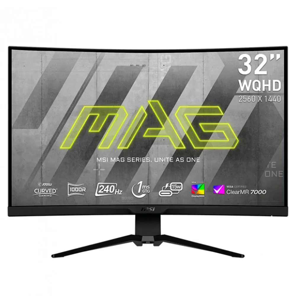 Monitor Gamer Curvo MSI MAG 325CQRXF LED 31.5 / Wide Quad HD / 240Hz / HDMI / Negro / MAG 325CQRXF