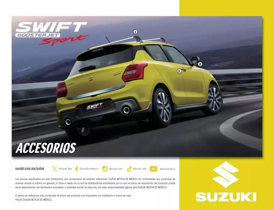 Catálogo de Catálogo SWIFT SPORT 14 de marzo al 31 de diciembre 2025 - Pagina 8