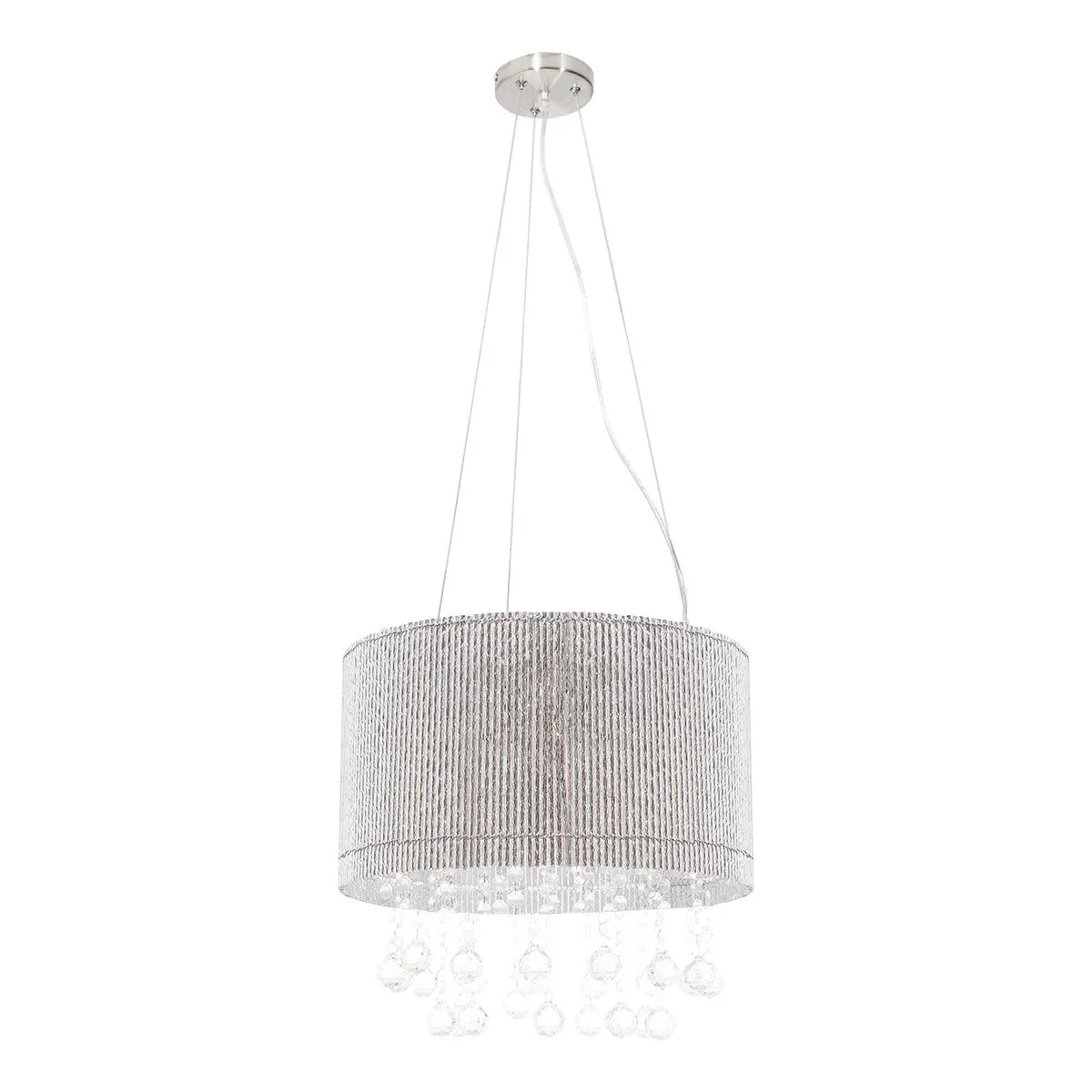 Lámpara Colgante Lumicentro Níquel Satinado 3 Luces 60W E27