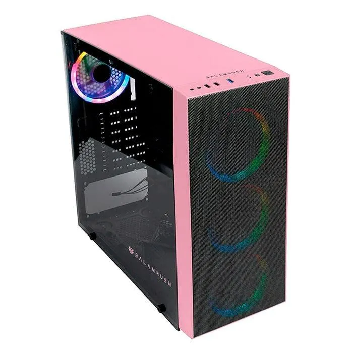 Gabinete Gamer BALAM RUSH LHYTOS ATX 4 Fan Cristal templado BR-932325