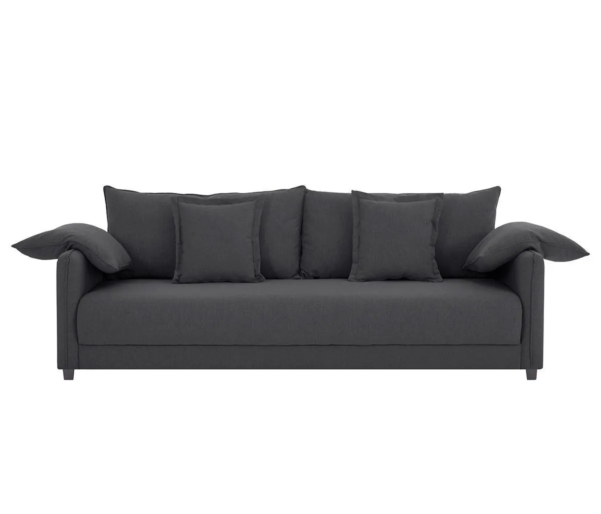 Sofá 3 cuerpos Grecia - Gris oscuro