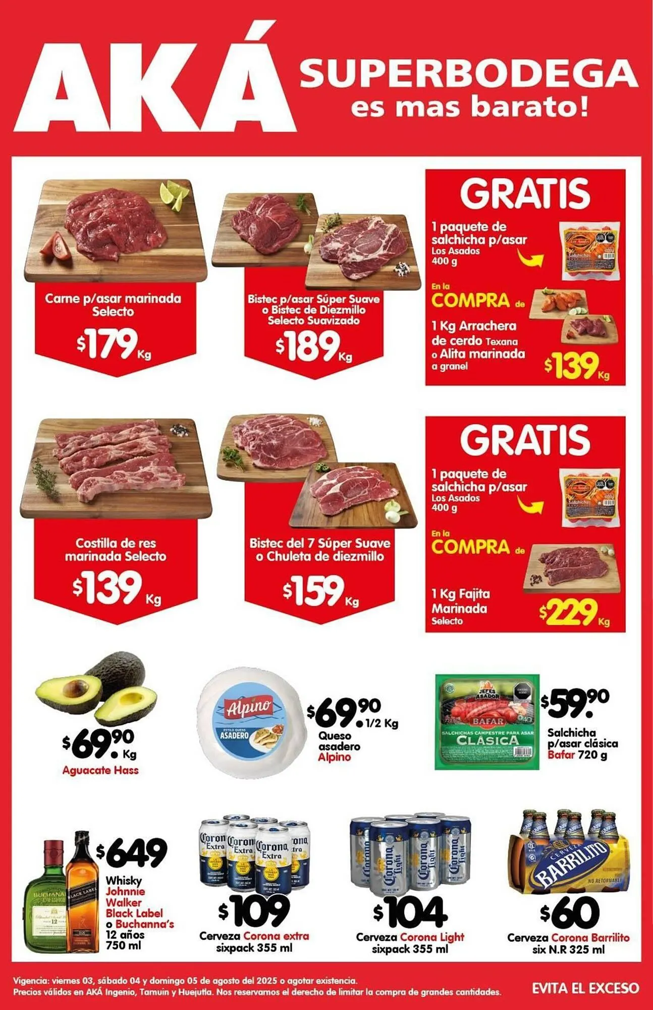 Catálogo de Catálogo AKÁ Superbodega 3 de agosto al 5 de agosto 2025 - Pagina 1