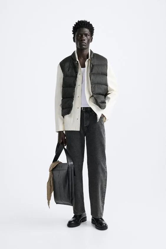 100% FEATHER DOWN PUFFER GILET