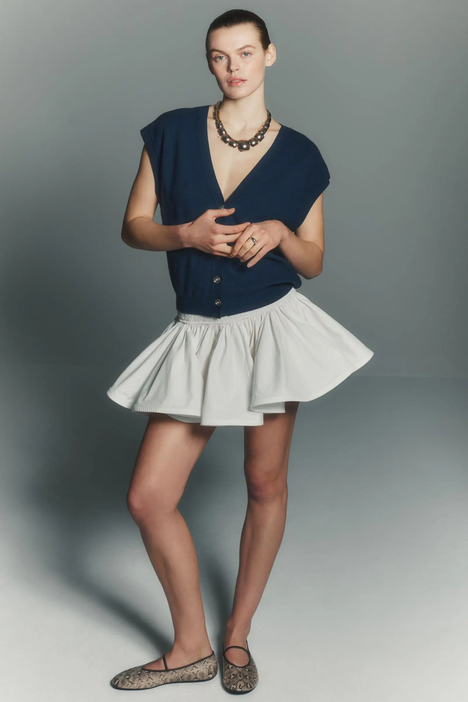 Maeve Slouchy Cardigan Sweater Vest