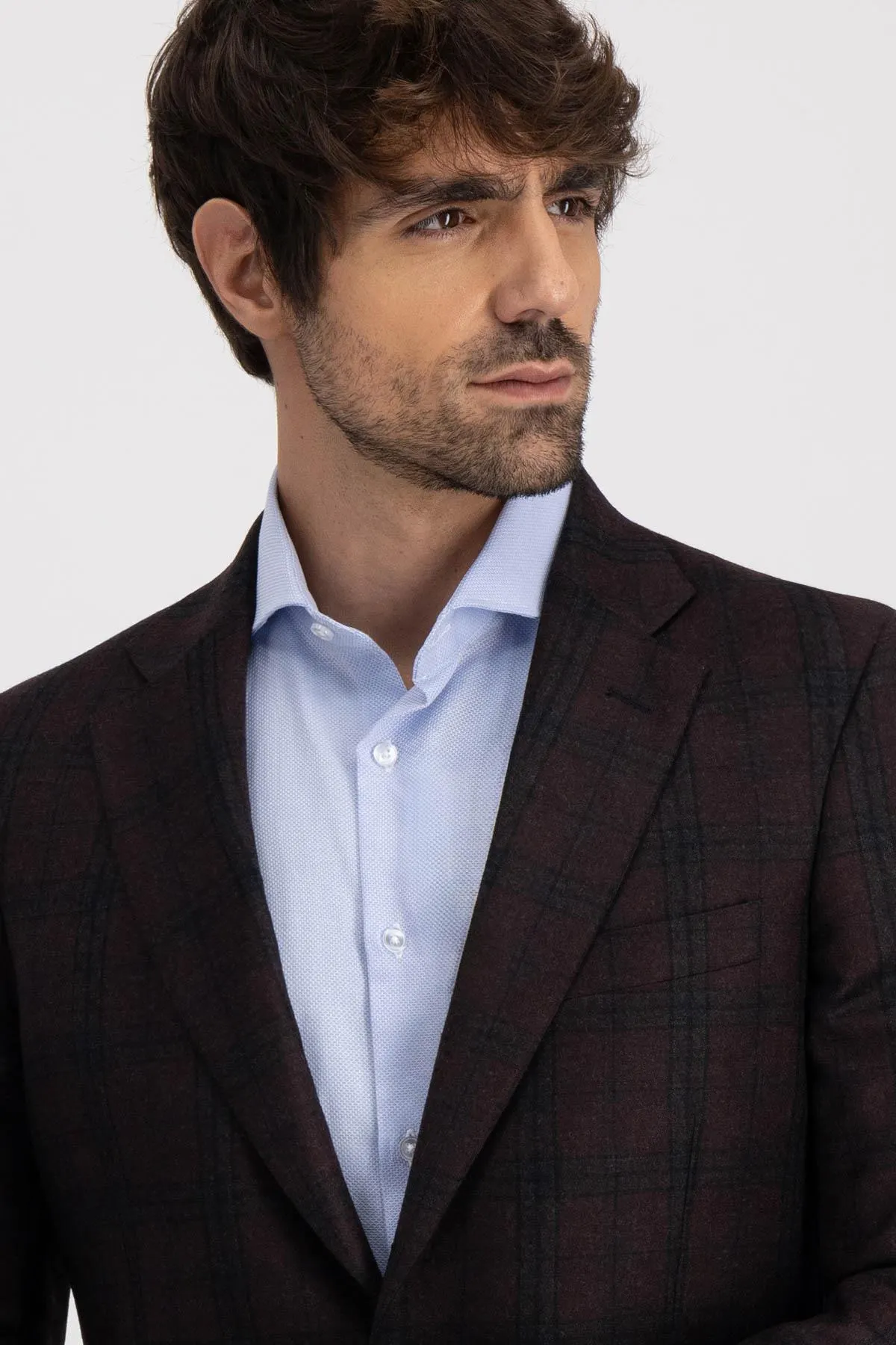 Saco Roberts Red Vino Obscuro Slim Fit