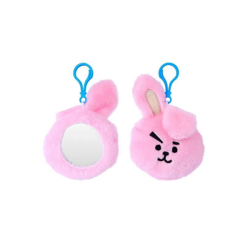 Espejo Portátil BT21 Cooky Sintético Rosa